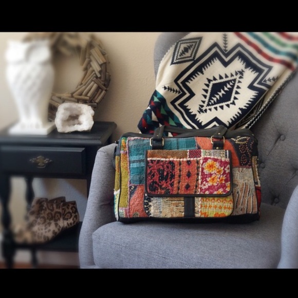 Leather weekender laptop bag - Picture 2 of 4