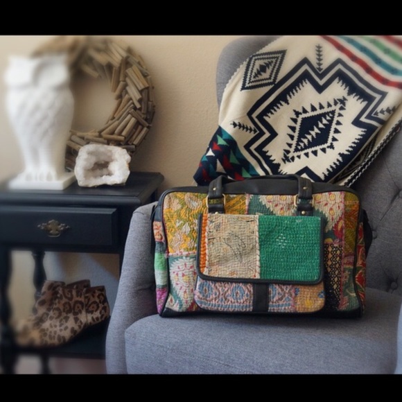 Leather weekender laptop bag - Picture 4 of 4