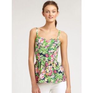 Lilly Pulitzer Gardenia peplum top