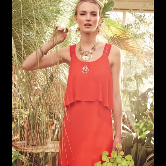 Anthropologie Maeve Tiered Silk Dress - Picture 4 of 4