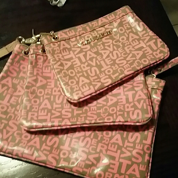 Set of 3 Victoria's Secret Monogram Cosmetic Bags