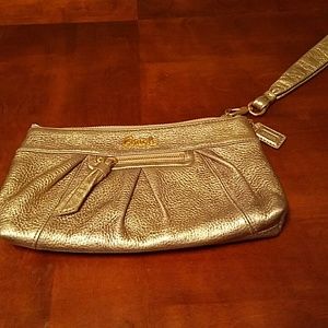 Coach Rose Gold Clutch