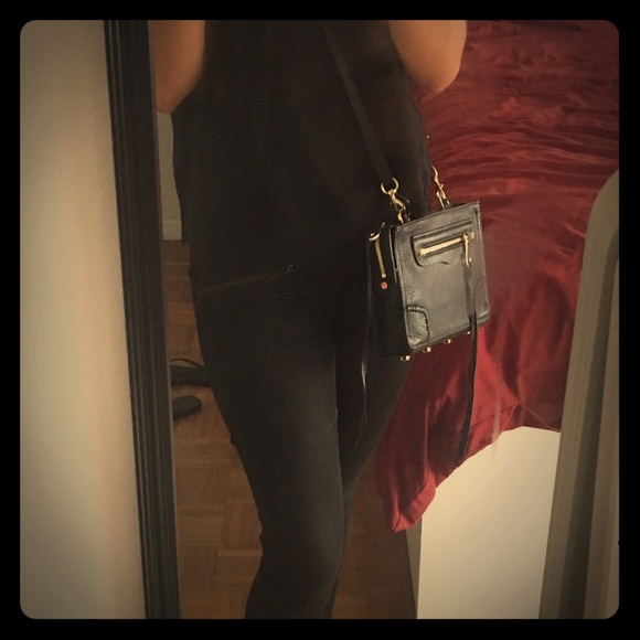 Rebecca Minkoff Regan Cross Body Bag Black