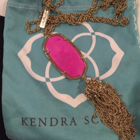 Kendra Scott Rayne necklace in magenta