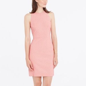 Pink exposed zipper professional dress NWOT