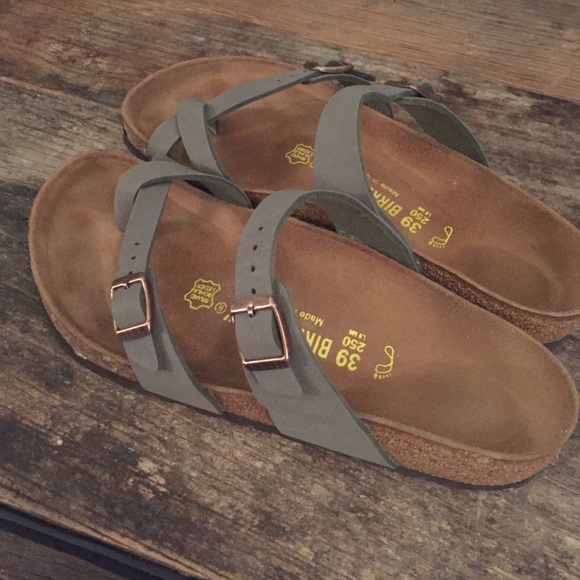 Birkenstock Shoes - Birkenstock Mayari stone birkibuc