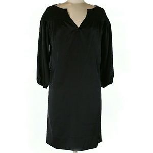 DVF Black Silk Dress