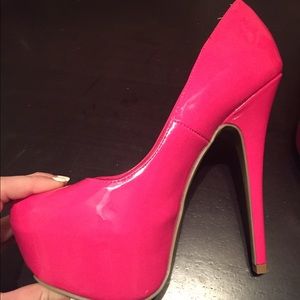 Hot pink heels