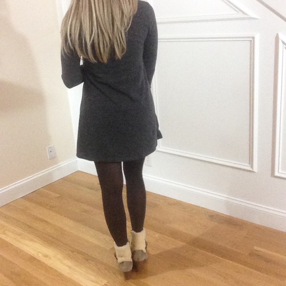 Buy 1 Get 1 50% 🔹2 Piece Plaid Knit Tunic Dress - Picture 2 of 3