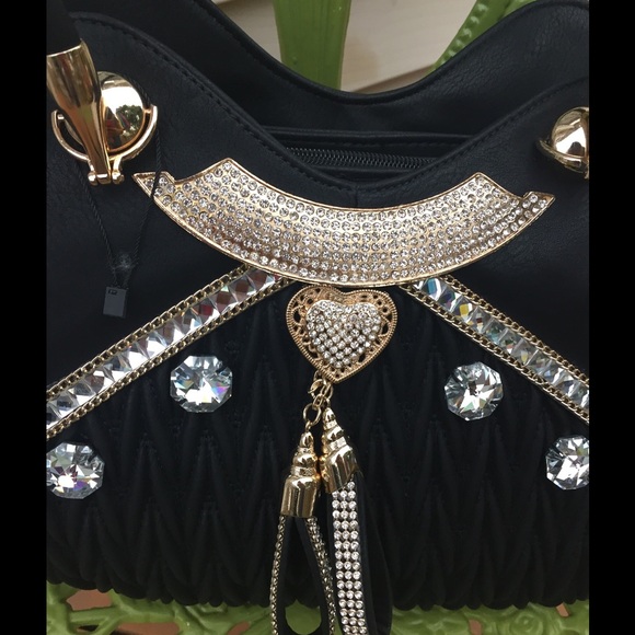 The Heart n Soul Rhinestone Satchel!❤ new. - Picture 2 of 4