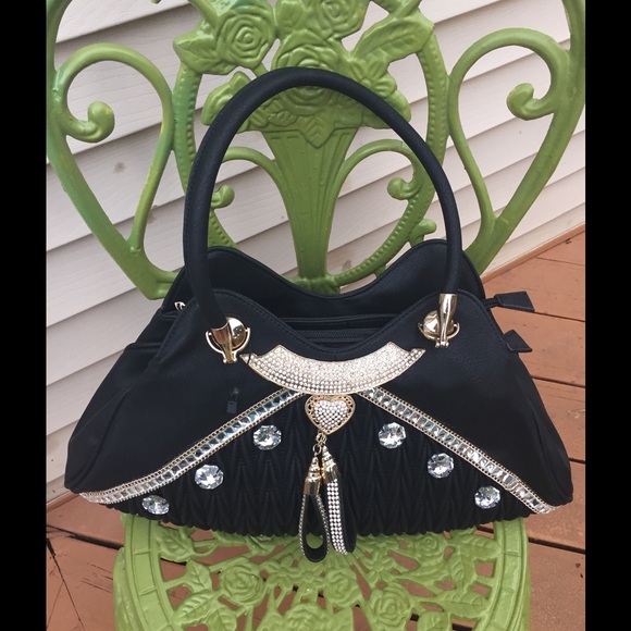 Handbags - The Heart n Soul Rhinestone Satchel!❤ new.