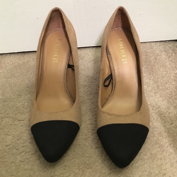 Black and nude stilettos
