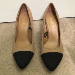 Black and nude stilettos