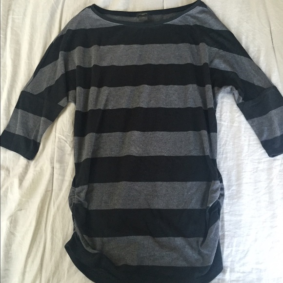 Ann Taylor Sweaters - Ann Taylor black and grey striped sweater.