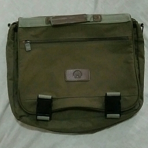 Shell oil laptop satchel