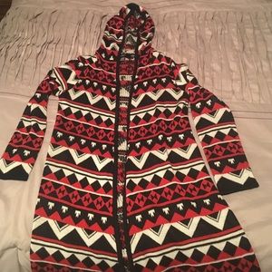 Long Forever 21 Aztec print cardigan