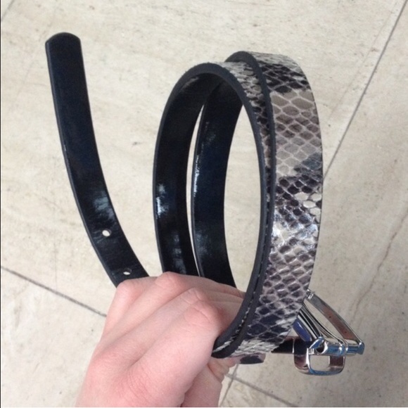 Ann Taylor Reversible snake skin belt