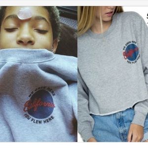 Brandy Melville Cropped Sweatshirt