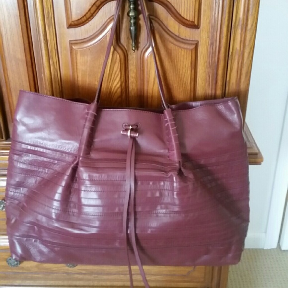 Nina Ricci Burgundy Large Tote Bag - Picture 1 of 4