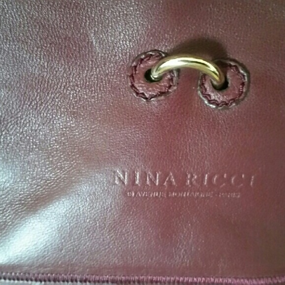 Nina Ricci Burgundy Large Tote Bag - Picture 2 of 4