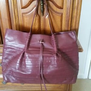 Nina Ricci Burgundy Large Tote Bag
