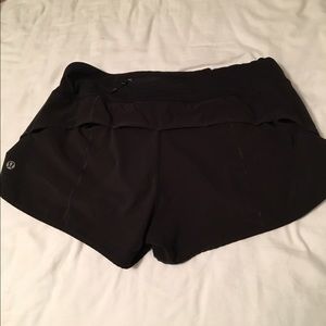 Black Lululemon speed shorts