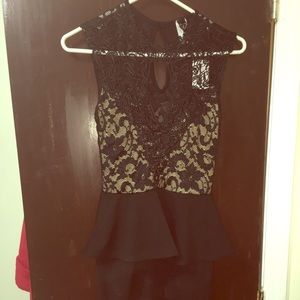 Windsor black peplum