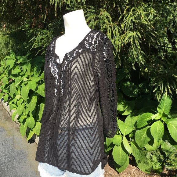 Black Lace Blouse