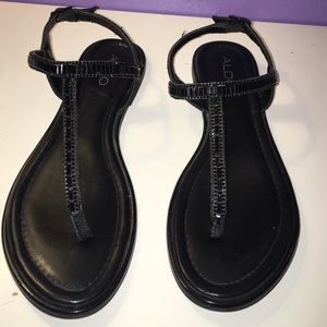 Black Aldo Sandals