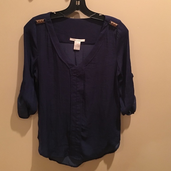 Francesca Navy Blouse