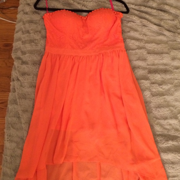Orange party dress