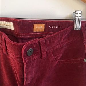 Anthropologie Pilcro Skinny Corduroy Pant