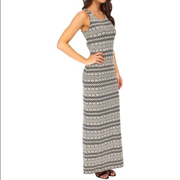 LOWEST ⬇️$50 NWT BB DAKOTA Black/White Maxi Dress - Picture 2 of 8