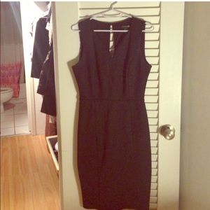 Black sheath dress