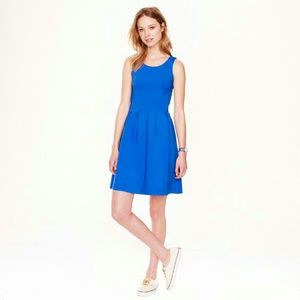 J.Crew Blue Pleated Flare Dress Size 2