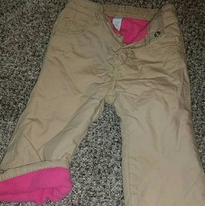 Fleece lined cargo pants