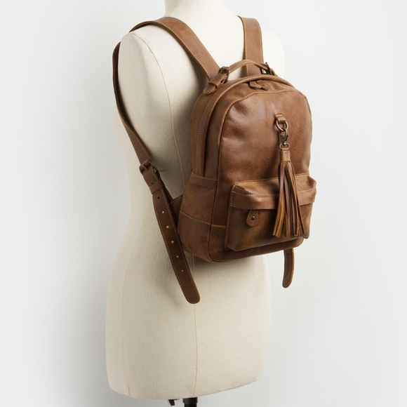 Roots Leather Backpack