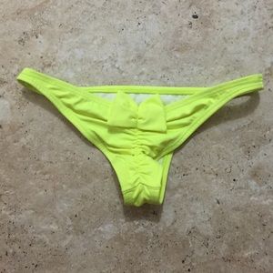 Neon San Lorenzo bow back bikini bottom