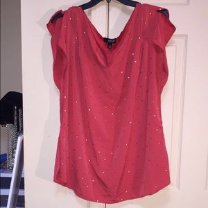 A.N.A 1X Orange Top with gold stones