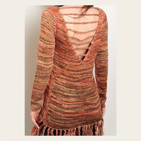 🚨SALE🚨 Fringed  Sweater - Picture 3 of 4