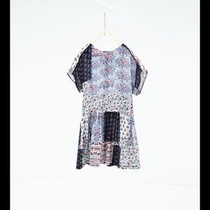 NWT Zara Girls Patchwork Dress