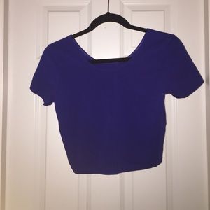 Royal Blue Crop Top