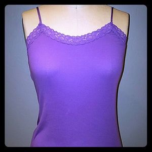 Lace trimmed cami