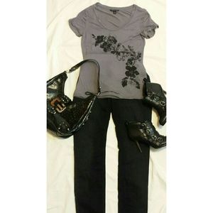 Banana Republic Dressy T in Dusty lavender -GUC