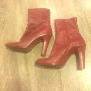 Rust Brown Marc Jacobs high heel bootie size 7 1/2