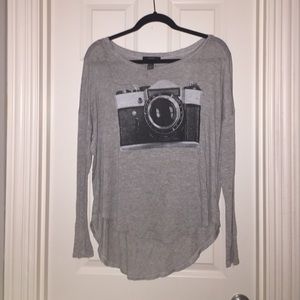 Gray Long Sleeve Tee