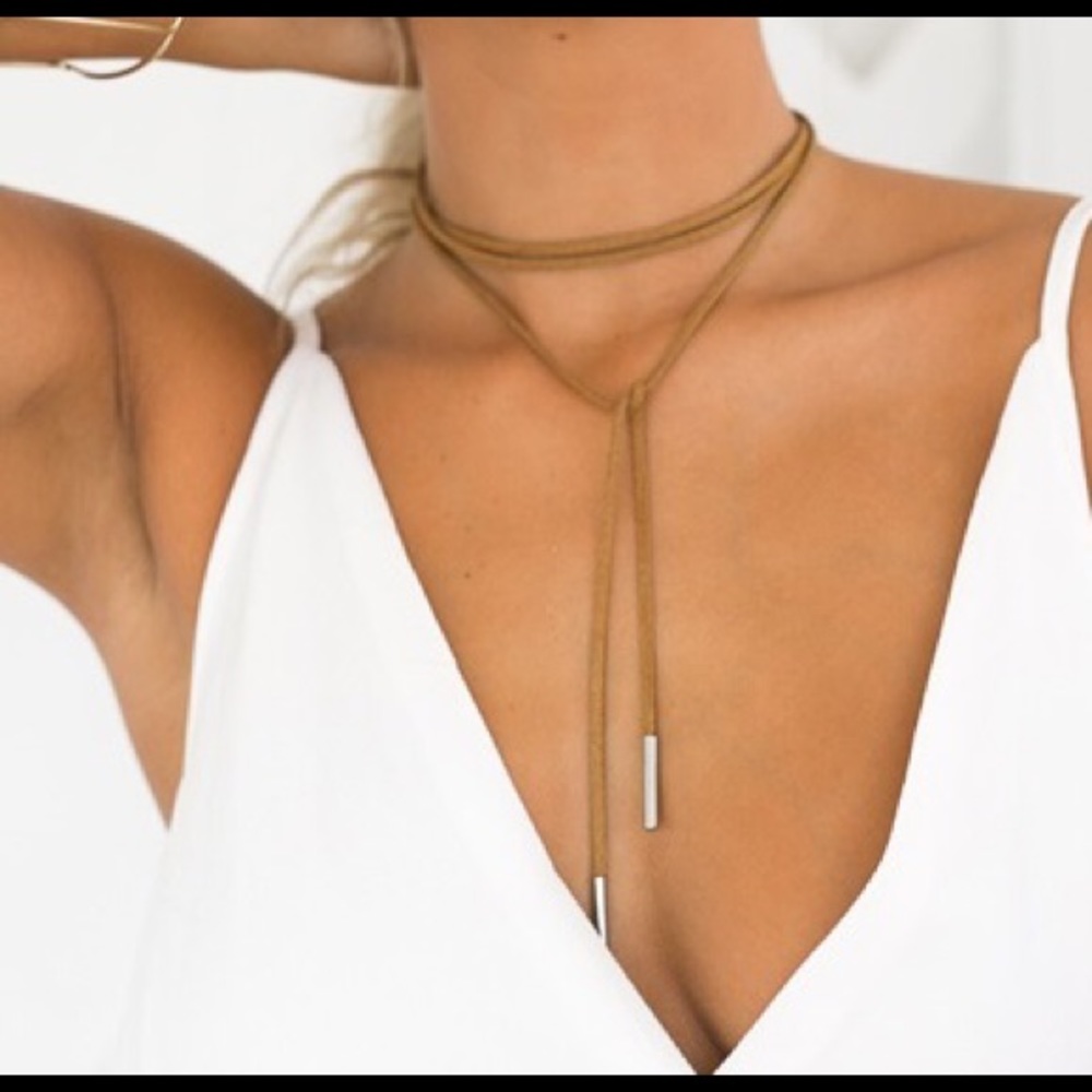 Three Colors Wrap Necklace - Picture 6 of 8