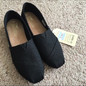 Burlap Black Shoes