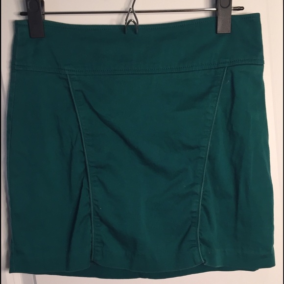 Forever 21 green mini skirt