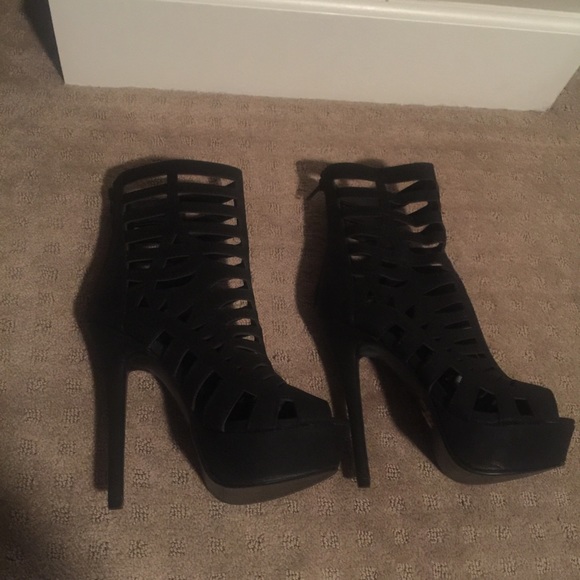 Black Cage Boots